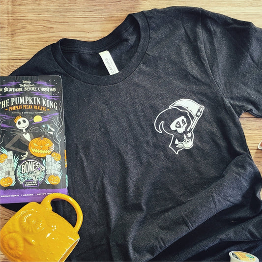 Death Before Decaf Reaper Tee