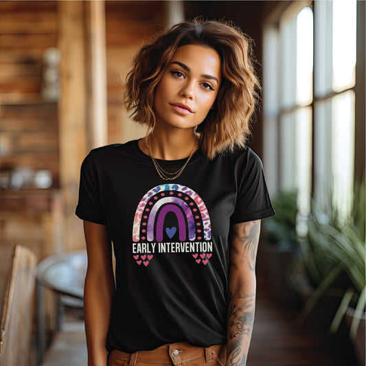 Early Intervention Rainbow Unisex Tee