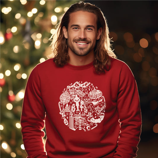 Elf Collage Crewneck Sweatshirt