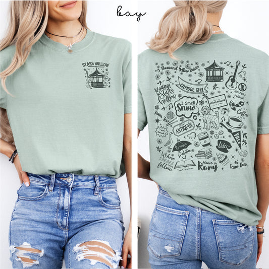 Gilmore Girls Comfort Colors Collage Tee