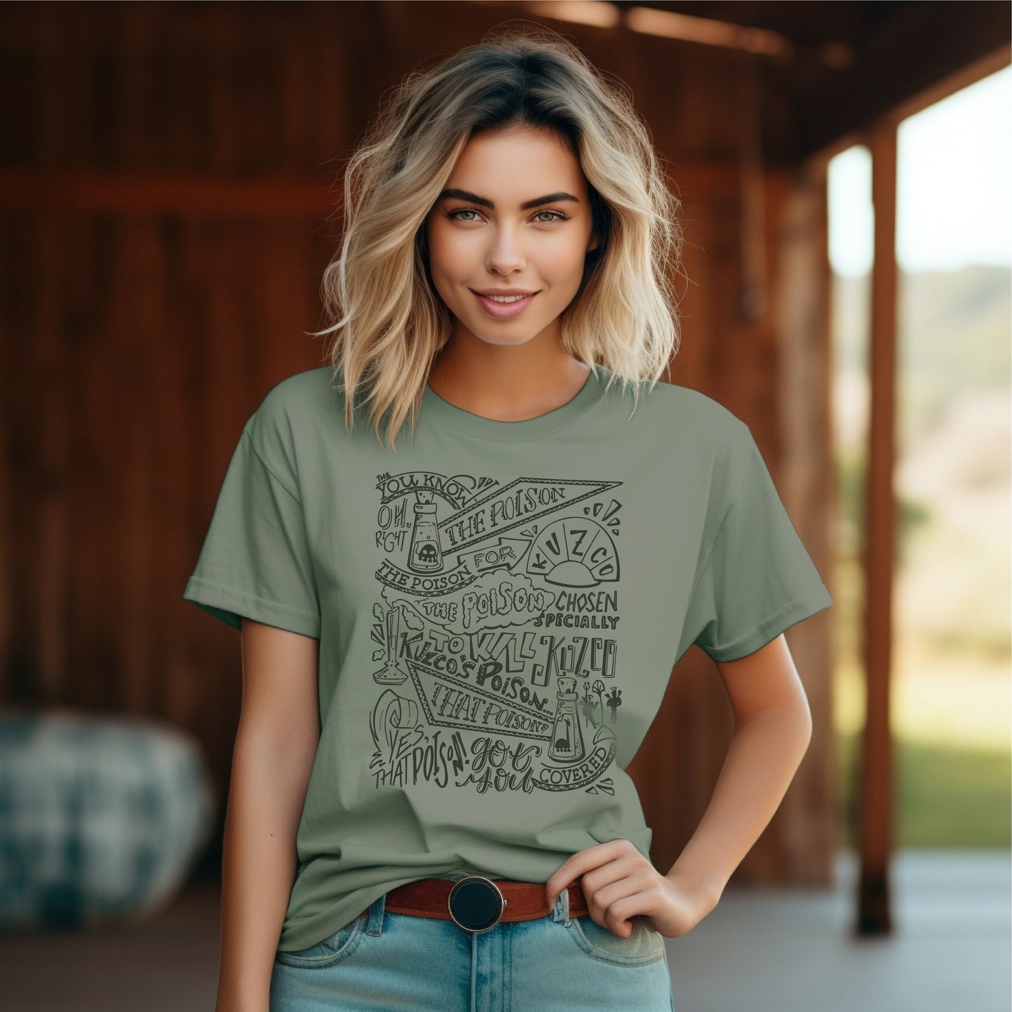 Kuzco's Poison, The Poison for Kuzco Collage Tee