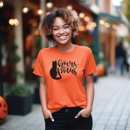 Hocus Pocus Thackery Binx Tee Shirt - Optional Glitter