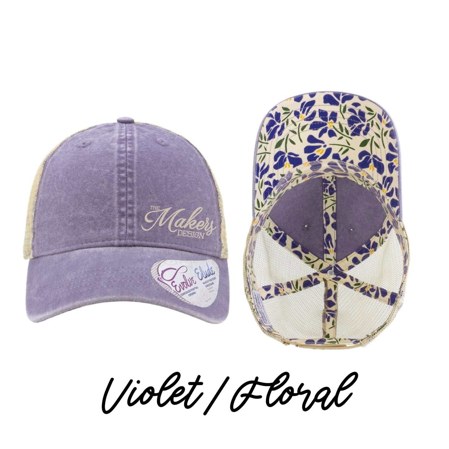 Makers Ladies Ponytail Pattern Cap - 14 Colors!