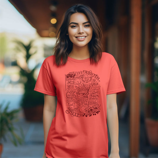 Monty Python Insult Collage Tee