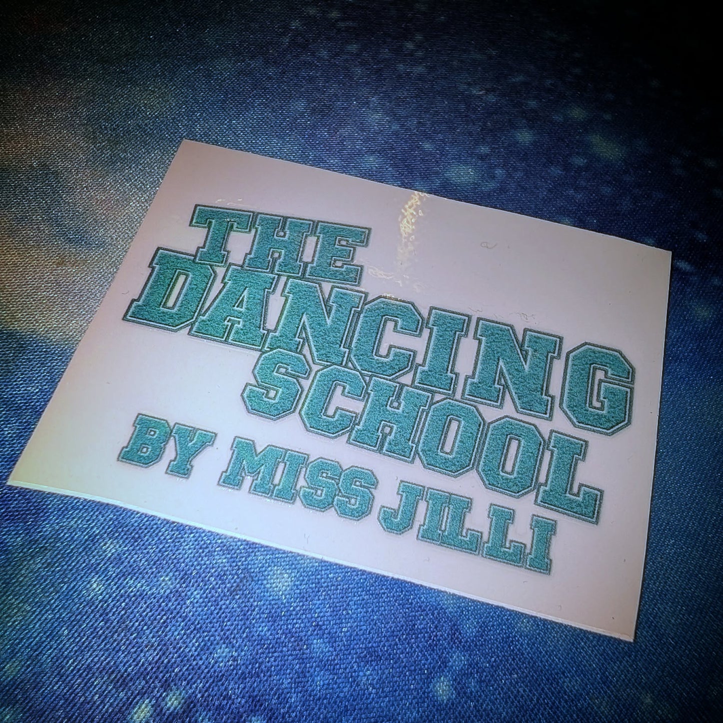 The Dancing School Varsity Logo UV Sticker