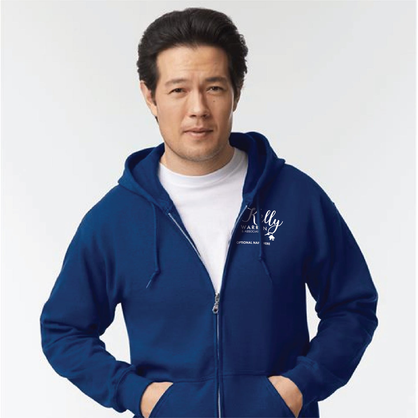 KWA Basic Logo Zip Hoodie
