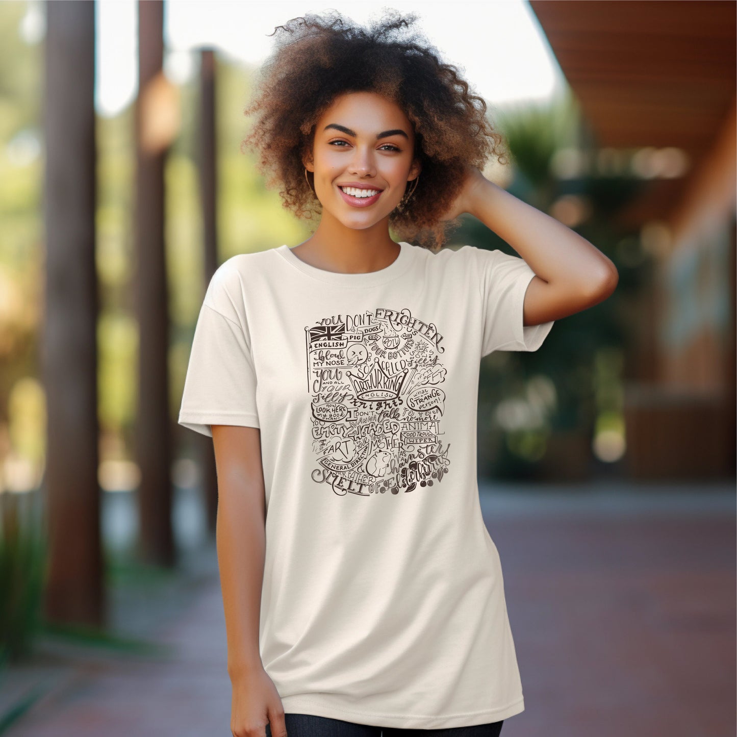 Monty Python Insult Collage Tee