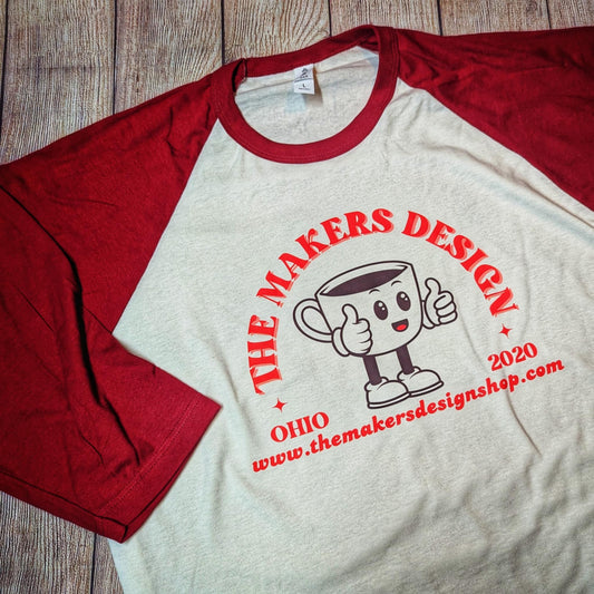 New Release - Makers Coffee Logo - Tee & Raglan Option