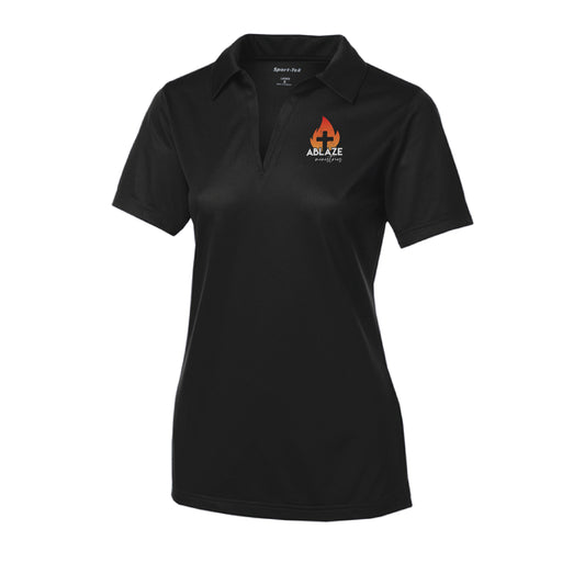 Ablaze Logo Ladies V-neck Polo