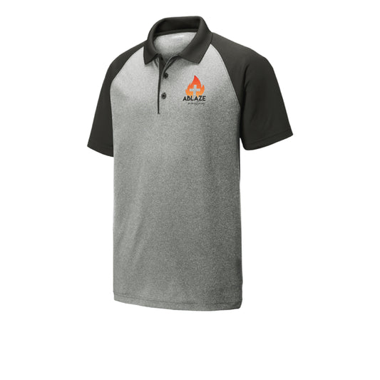 Ablaze Logo Unisex Raglan Polo