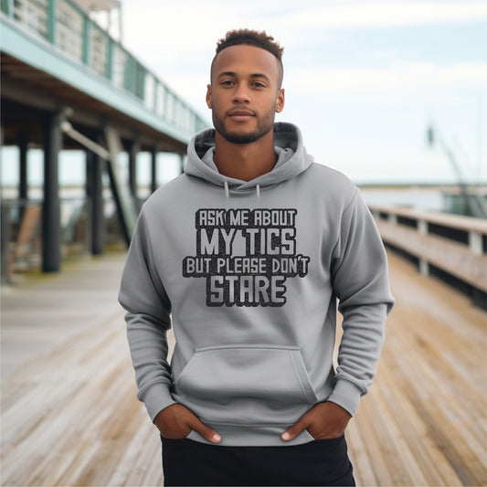 Ask Me About My Tics Travel Hoodie