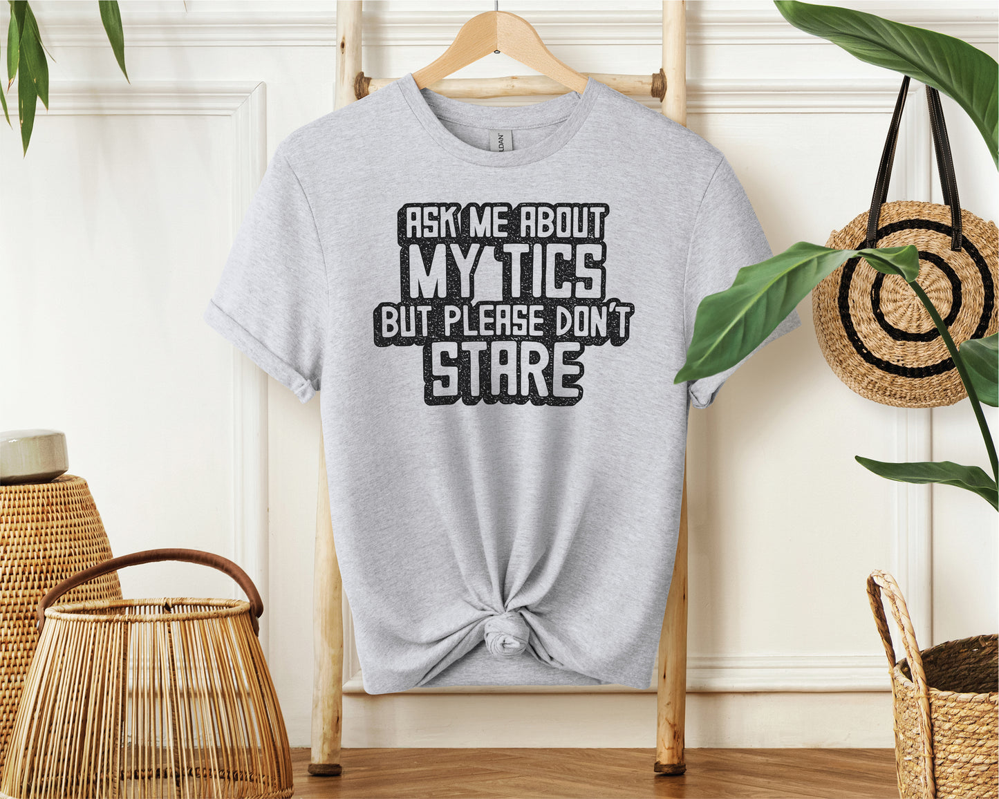 Ask Me About My Tics Travel Tee