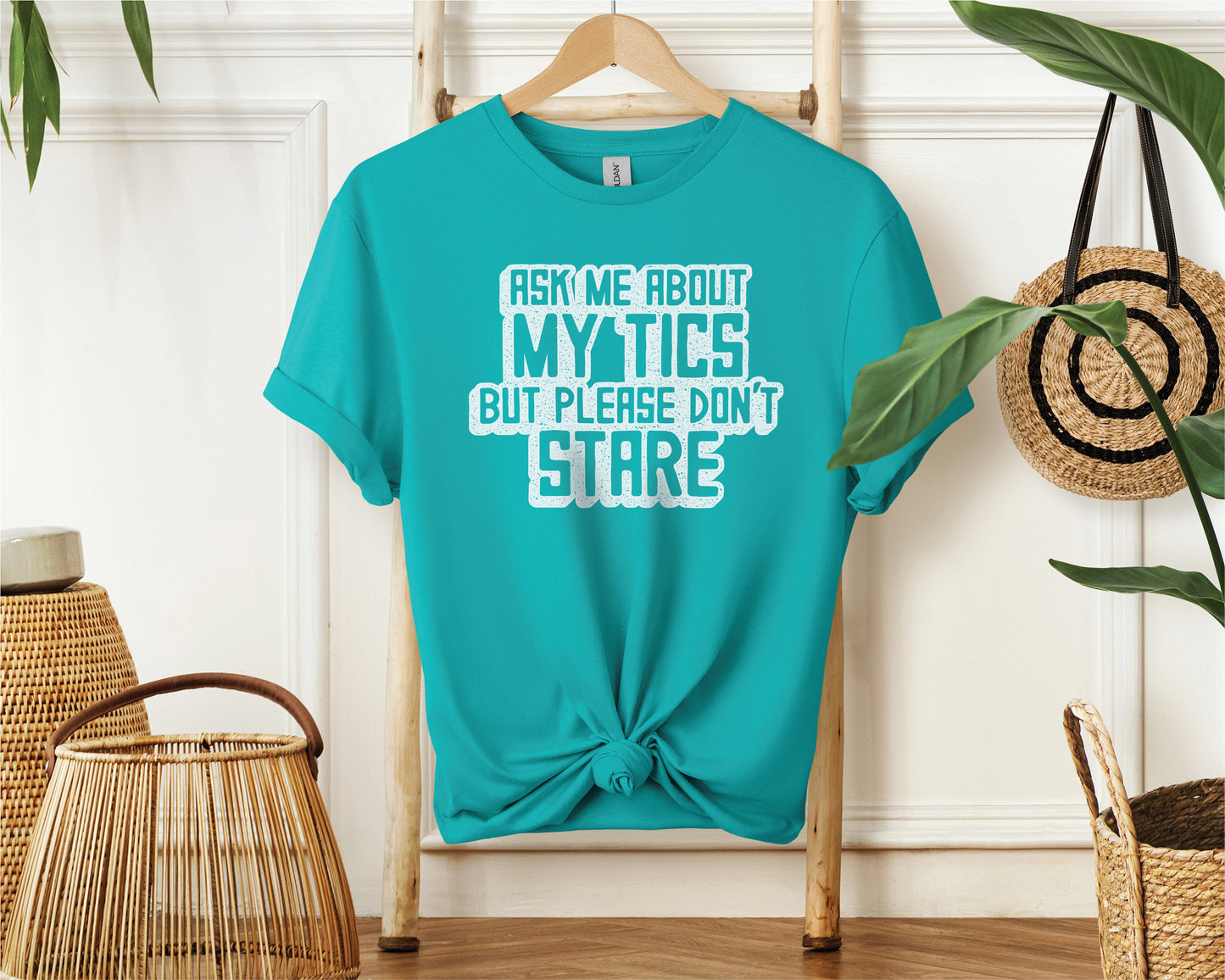 Ask Me About My Tics Travel Tee