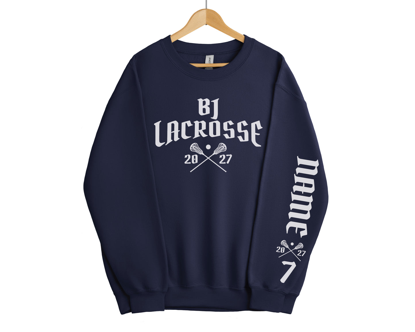 BJ Lacrosse Customized Sleeve Crew