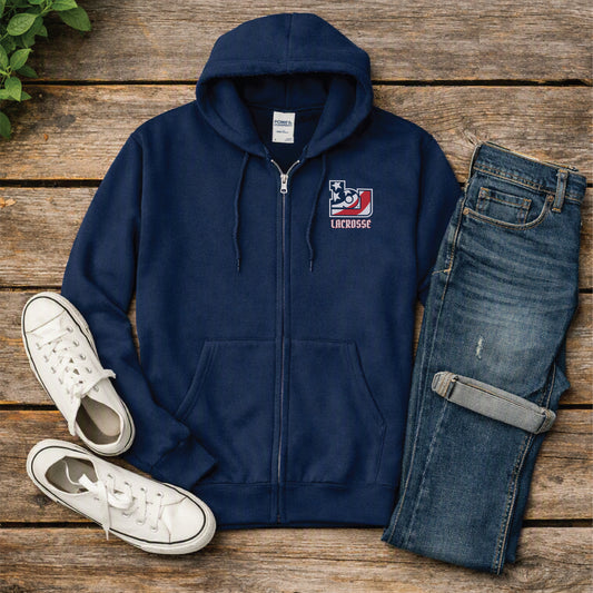 BJ Lacrosse Customized Full Zip Hoodie