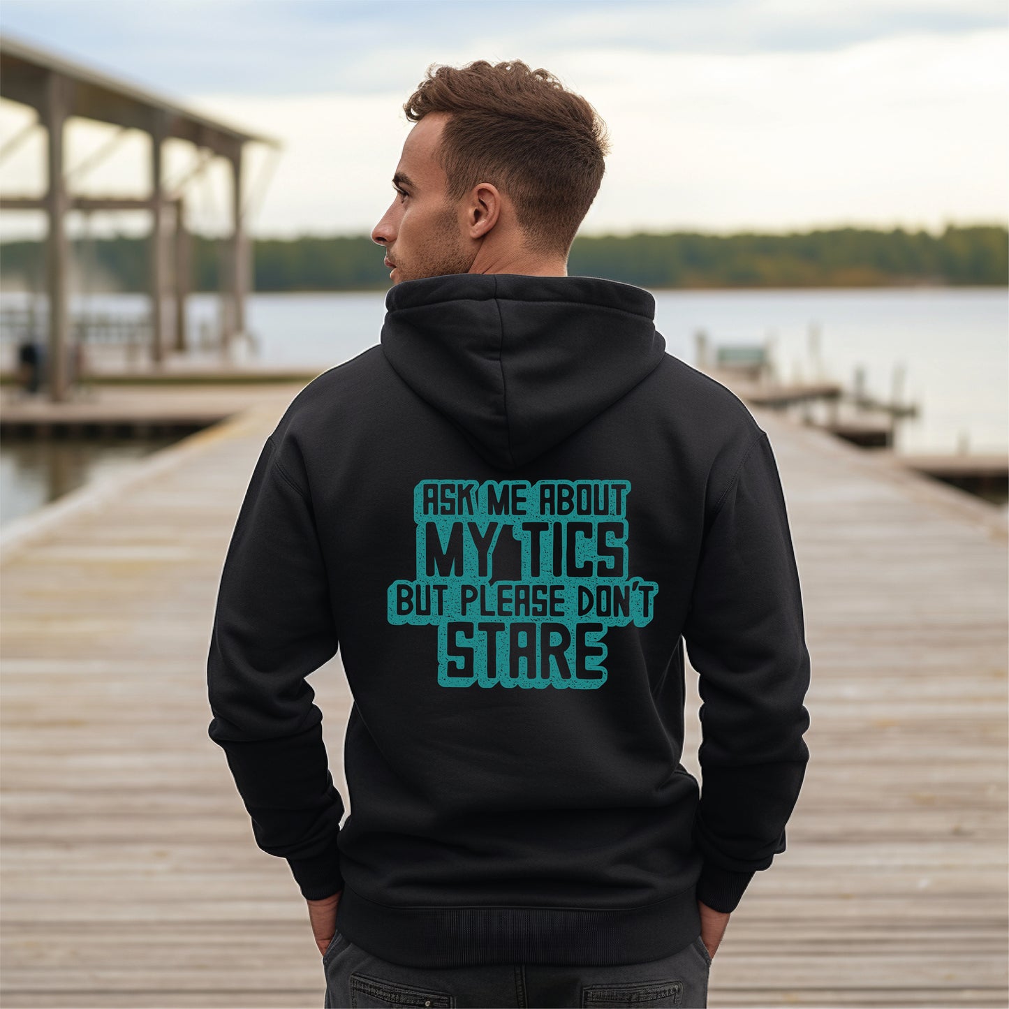 Ask Me About My Tics Travel Zip Hoodie
