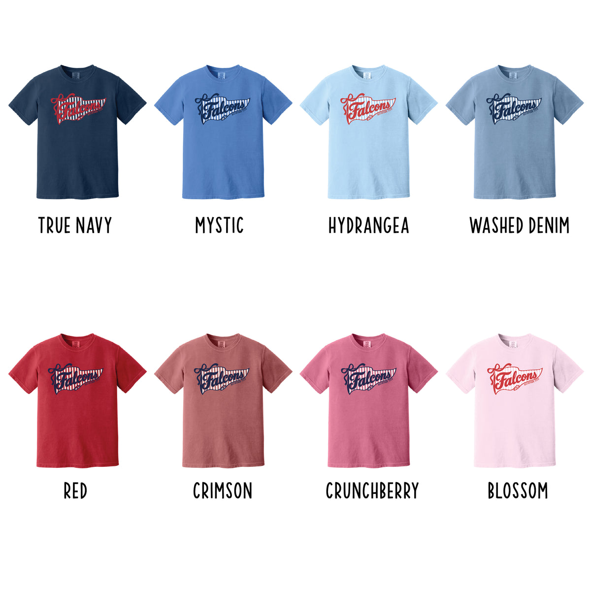 Comfort Colors Falcons Pennant Tee