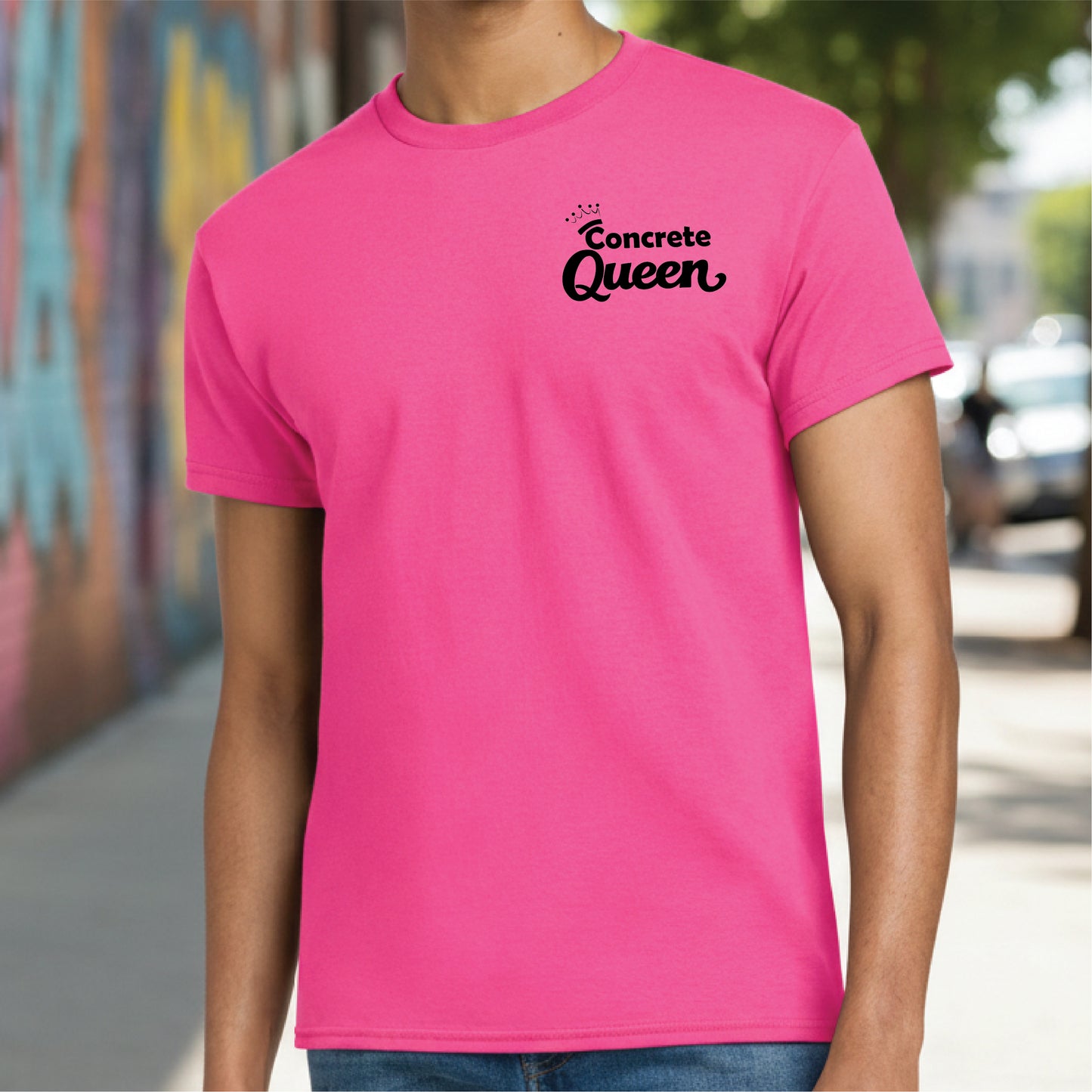 Concrete Queen Neon Pink Tee