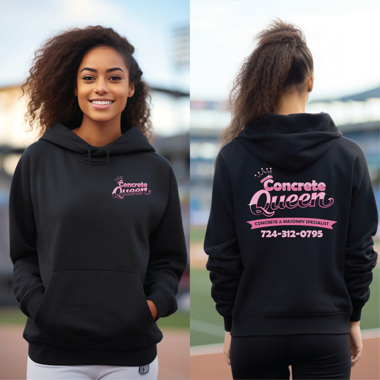 Concrete Queen Logo Hoodie