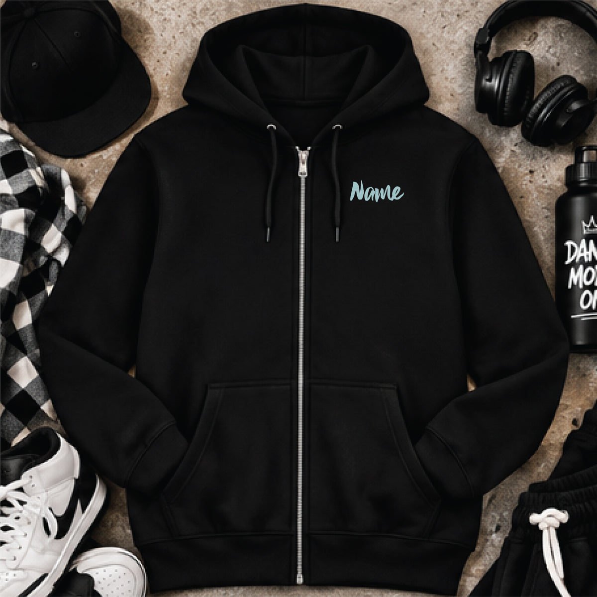 Dance Mode On Personalized Zip Hoodie