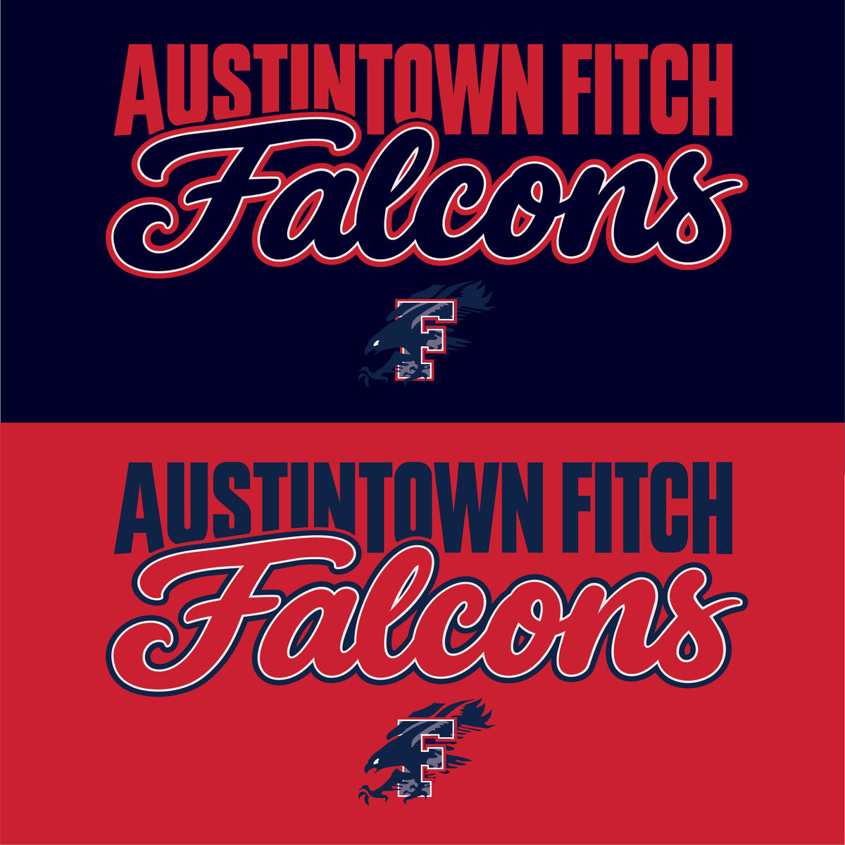 Austintown Fitch Falcons Wordmark