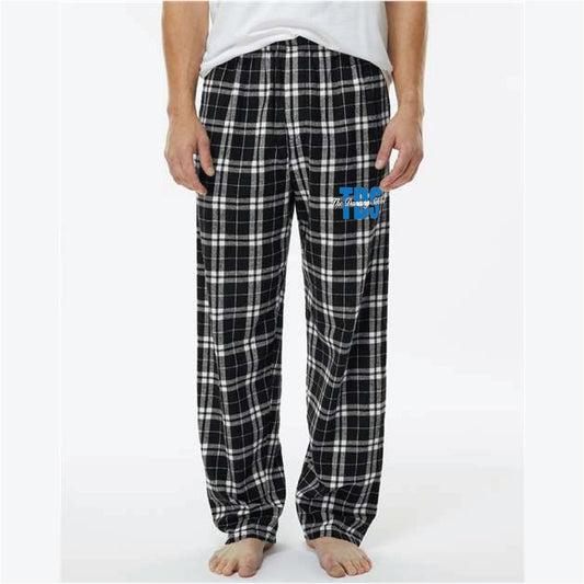 The Dancing School Block Logo Flannel PJ Pant