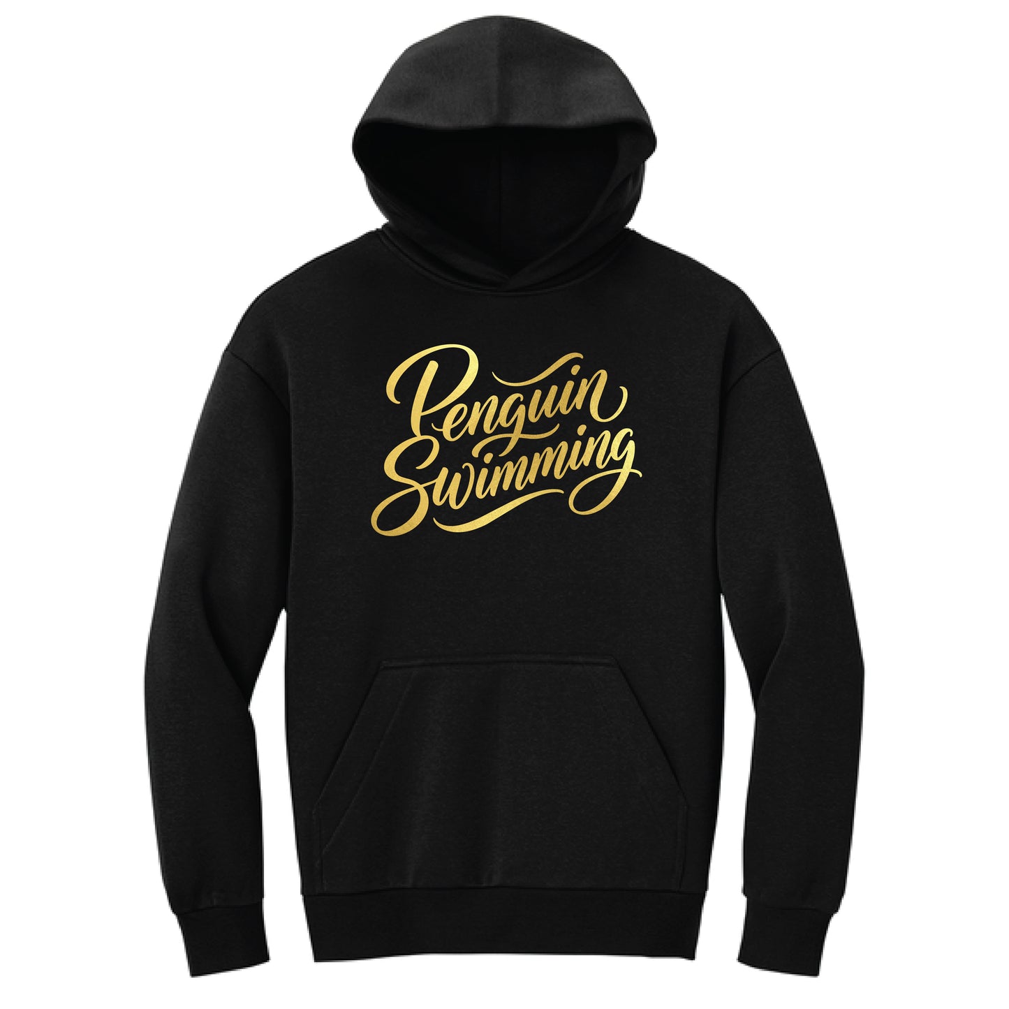 Penguin Script Gold Foil Heavyweight Hoodie