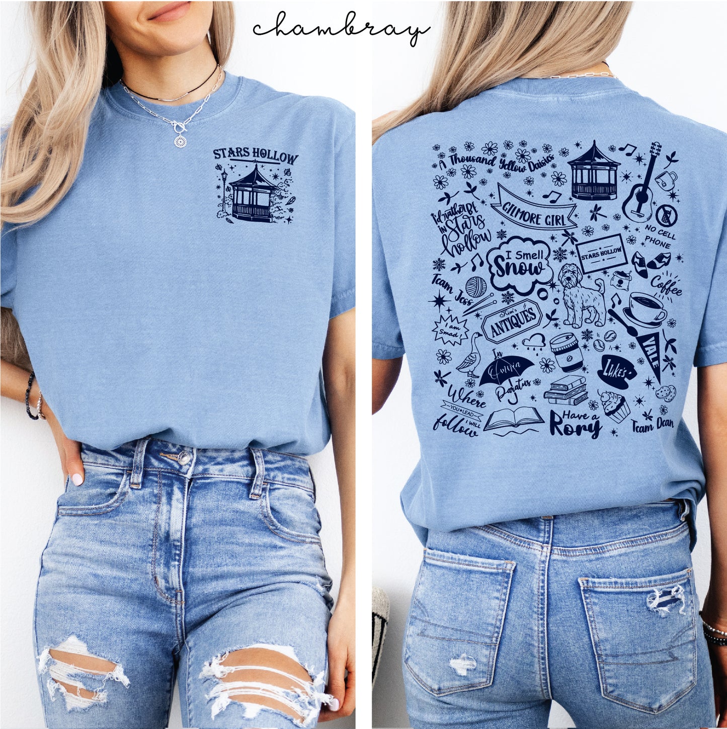 Gilmore Girls Comfort Colors Collage Tee