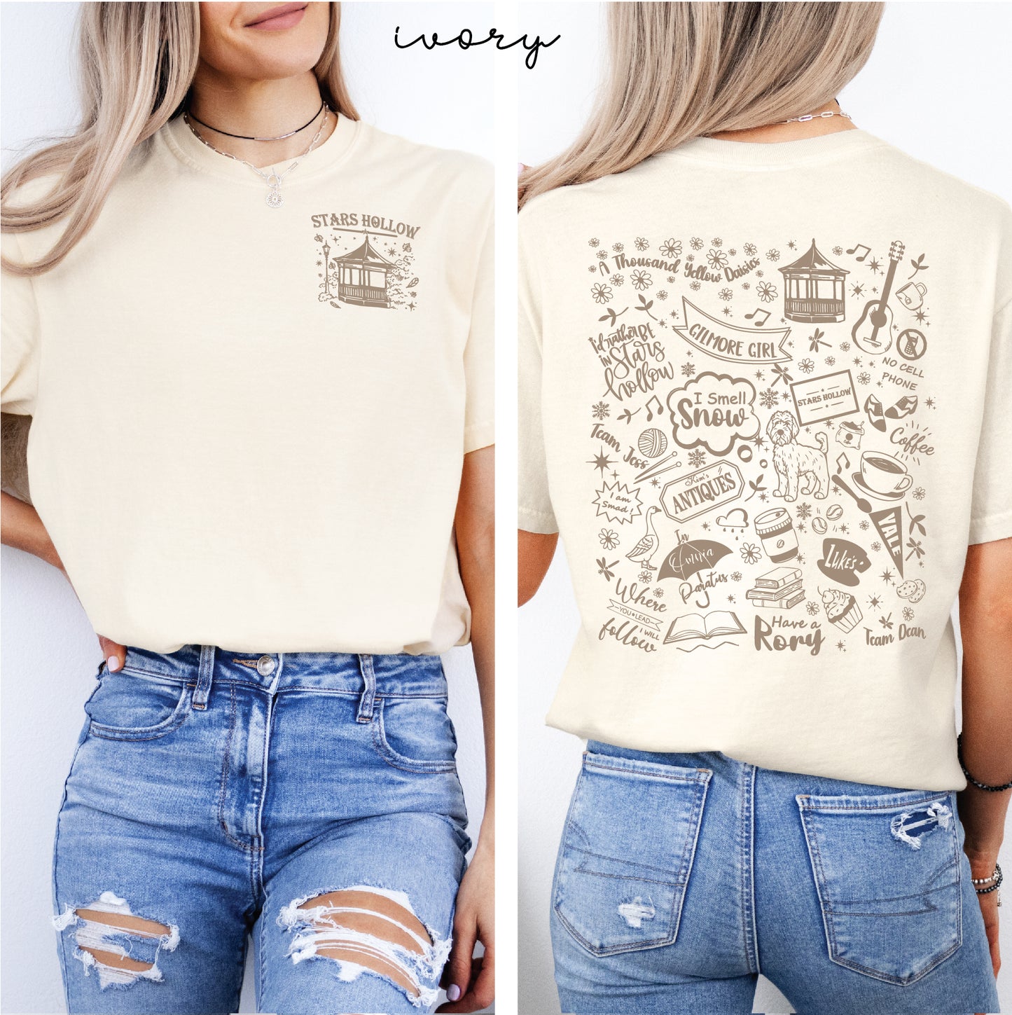Gilmore Girls Comfort Colors Collage Tee