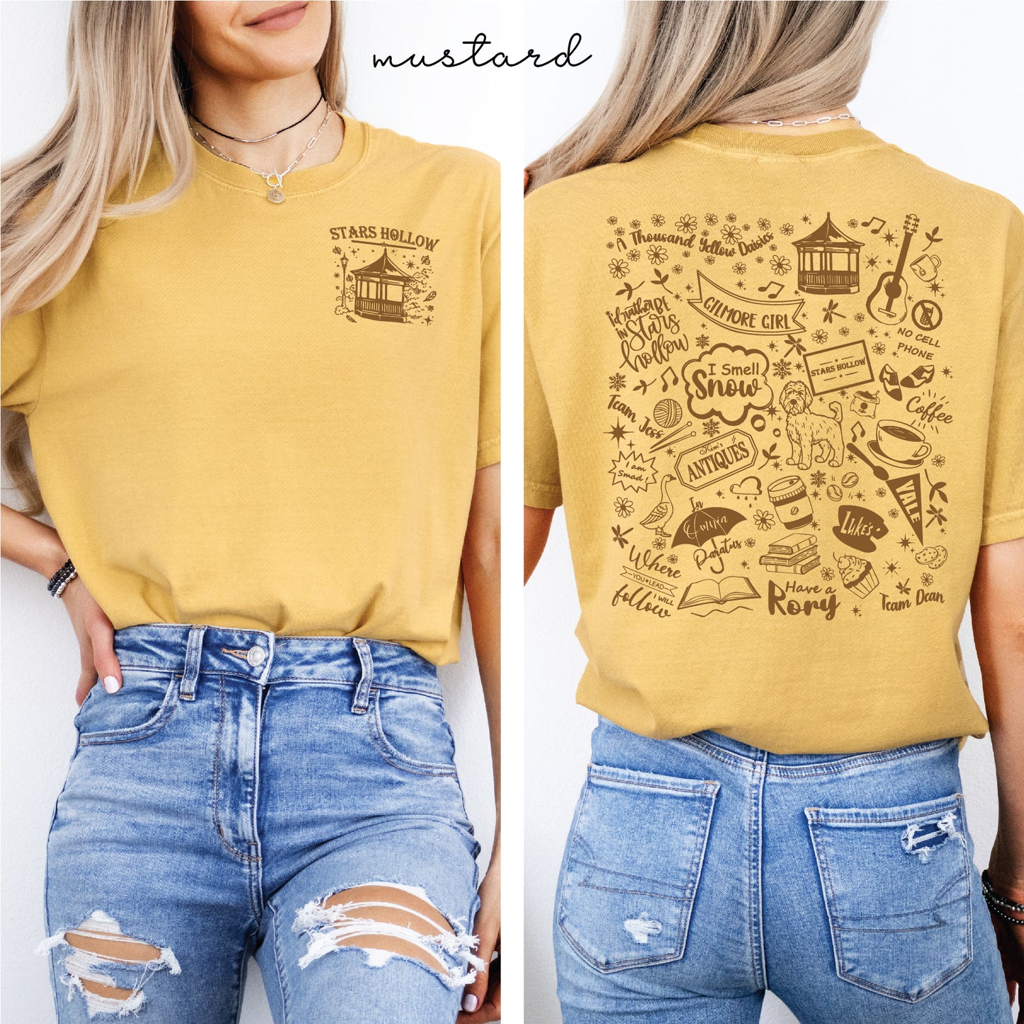 Gilmore Girls Comfort Colors Collage Tee