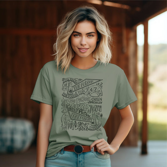 Kuzco's Poison, The Poison for Kuzco Collage Tee