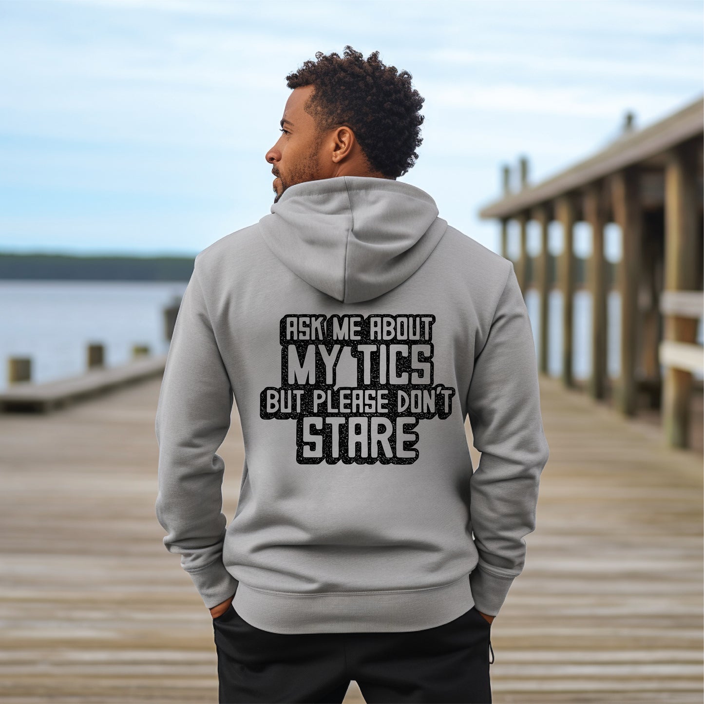 Ask Me About My Tics Travel Zip Hoodie