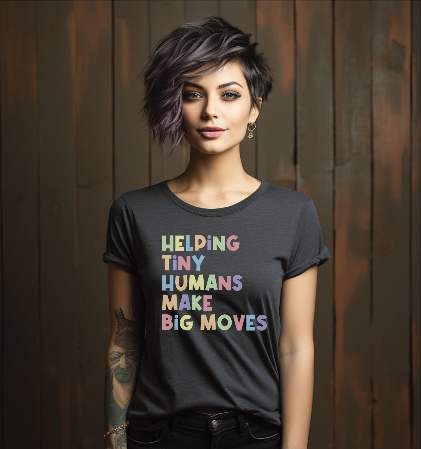 Helping Tiny Humans Make Big Moves Unisex Tee
