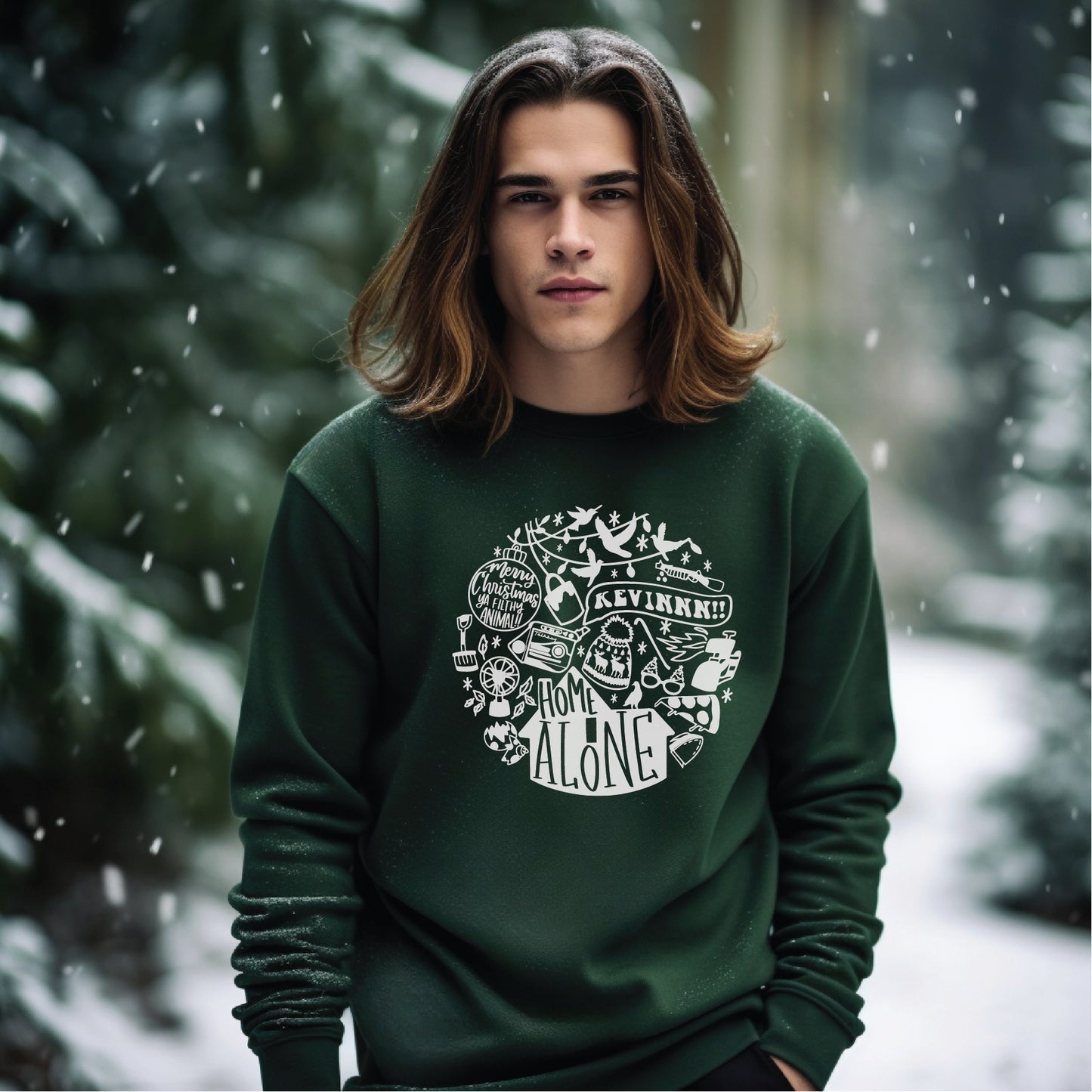 Home Alone Collage Crewneck Sweatshirt