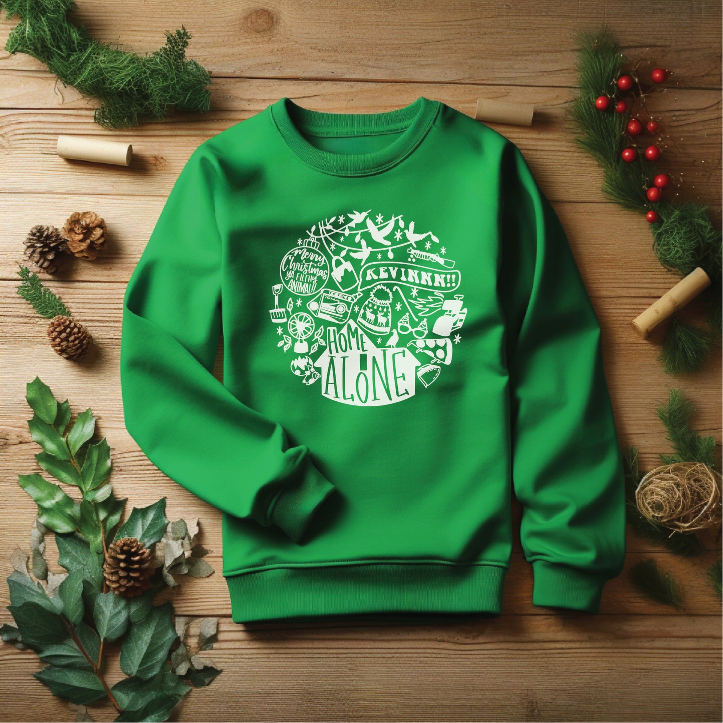 Home Alone Collage Crewneck Sweatshirt