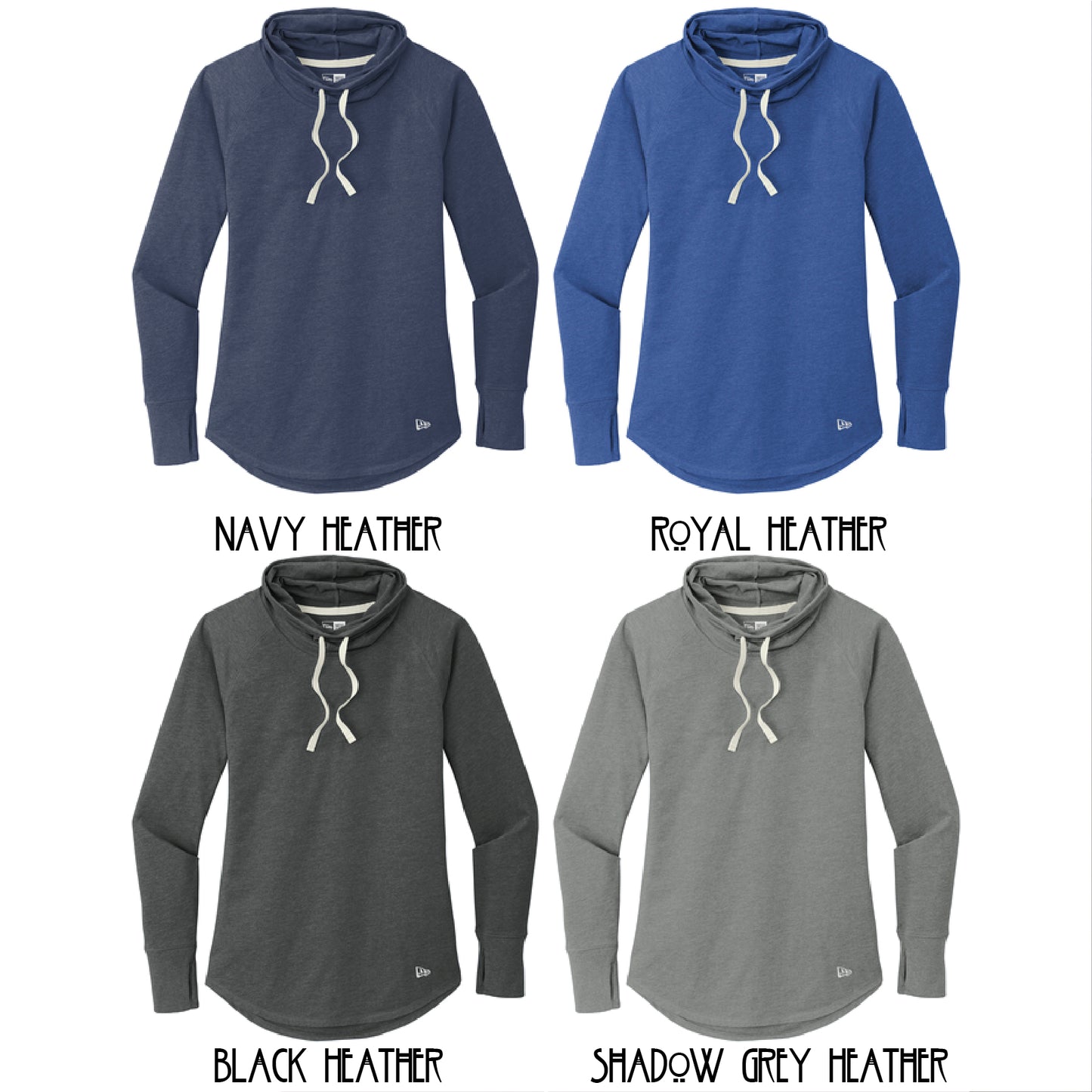 KWA Ladies New Era Cowl Neck Thumbhole Tee