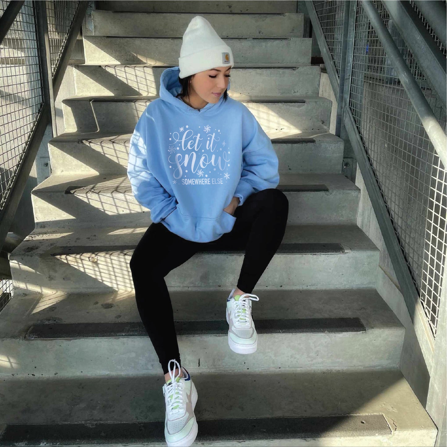 Let It Snow Somewhere Else Hoodie