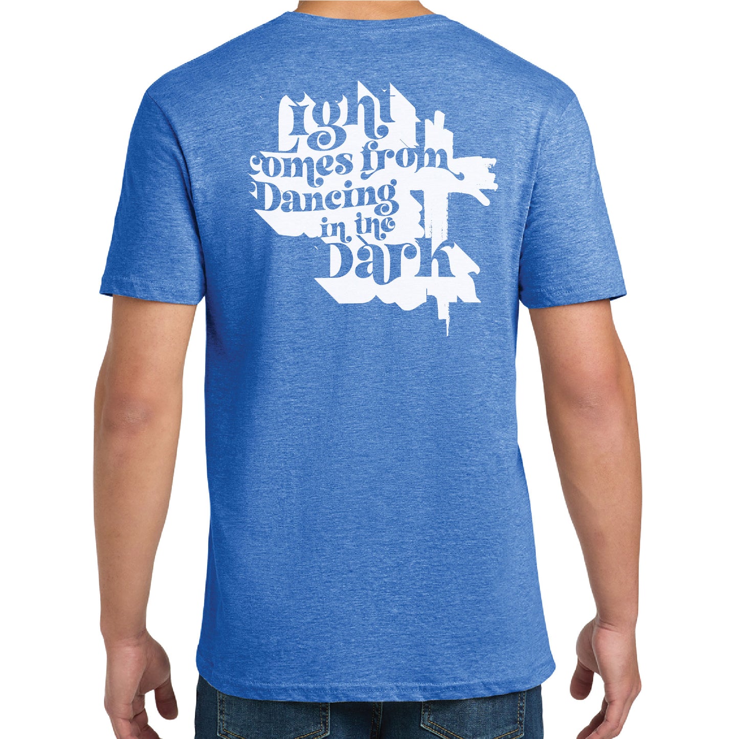 Light Comes From Dancing in the Dark Shadow Art Tee