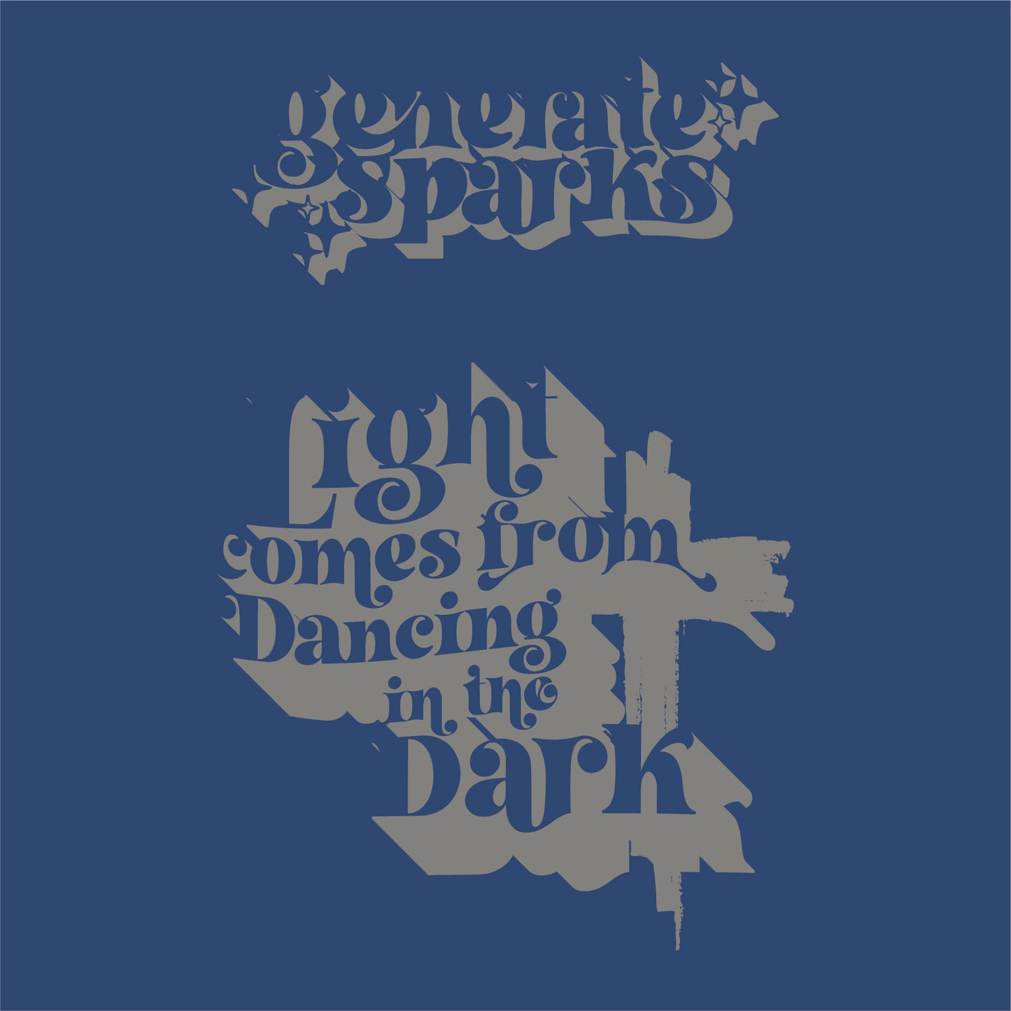 Light Comes From Dancing in the Dark Shadow Art Tee