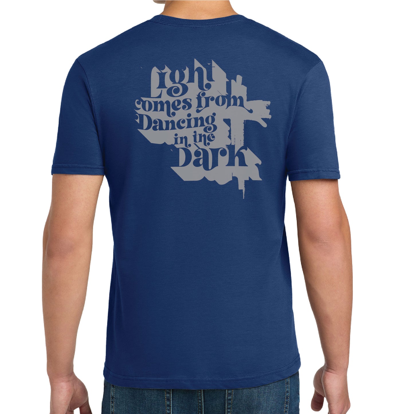 Light Comes From Dancing in the Dark Shadow Art Tee