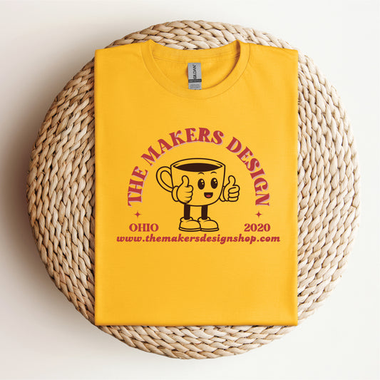 New Release - Makers Coffee Logo - Tee & Raglan Option