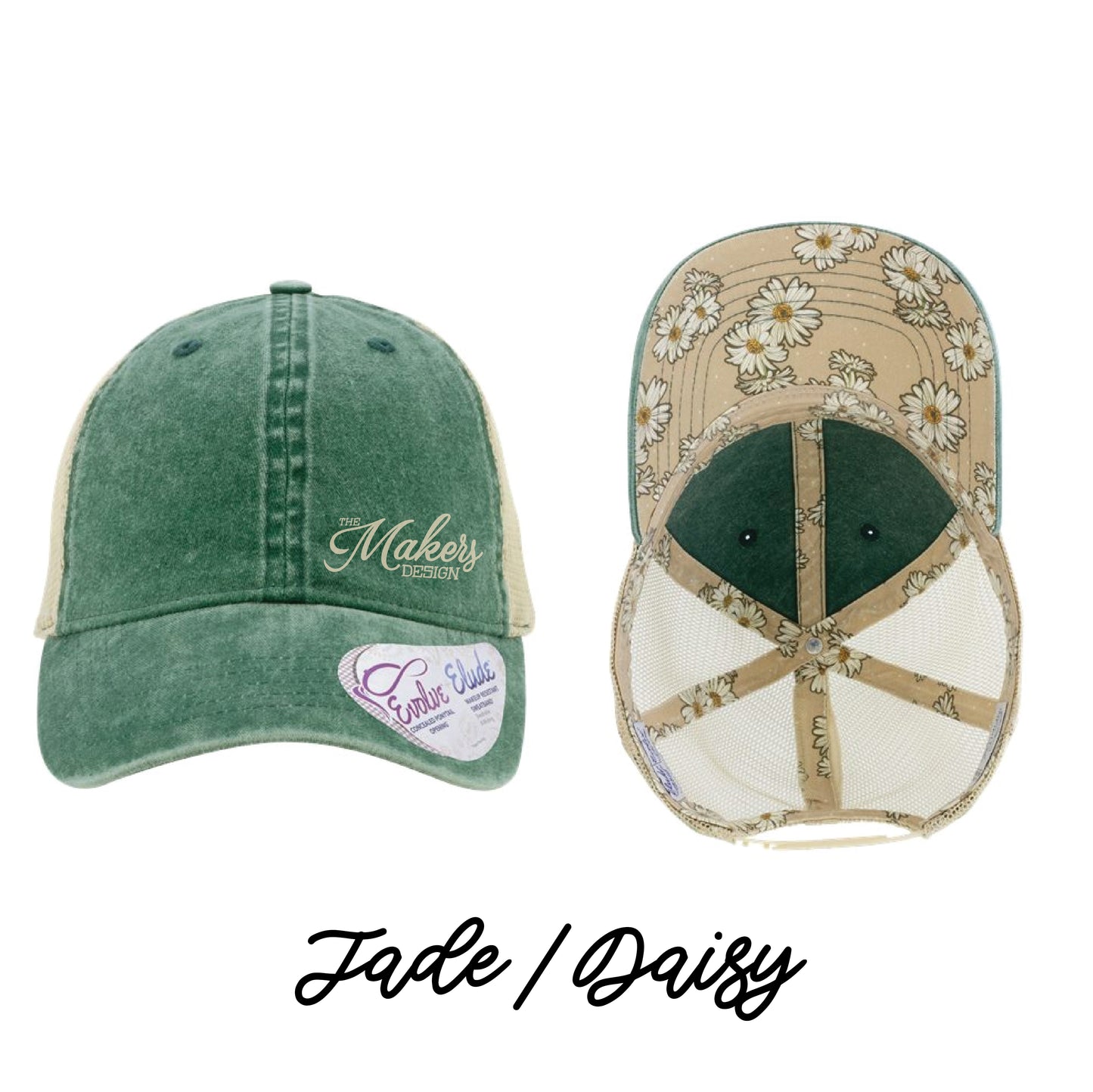 Makers Ladies Ponytail Pattern Cap - 14 Colors!