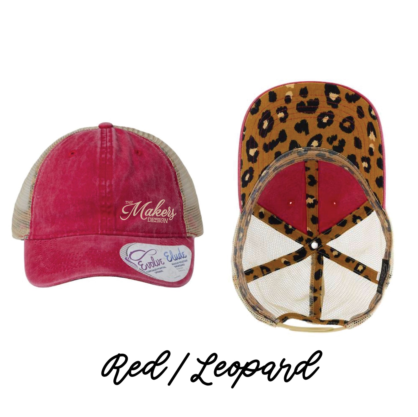 Makers Ladies Ponytail Pattern Cap - 14 Colors!