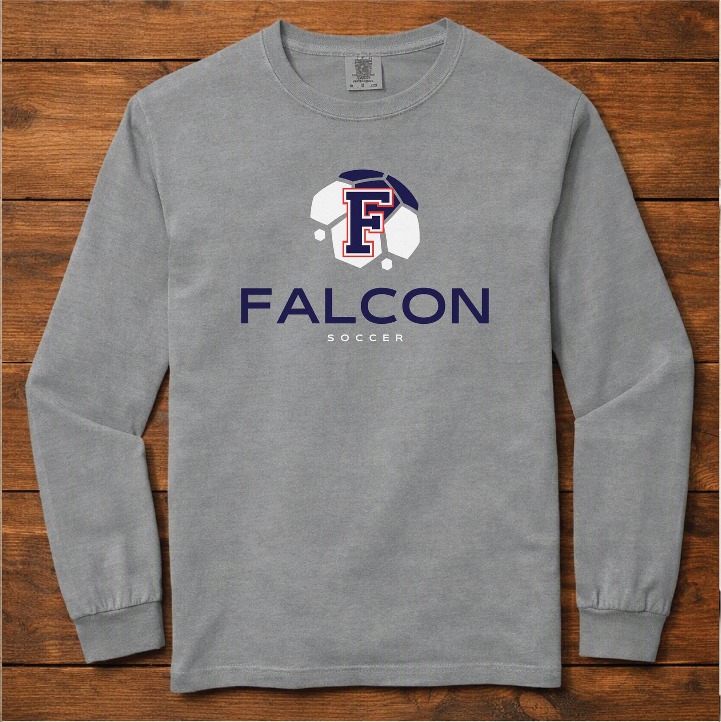 Comfort Colors Falcon Soccer Long Sleeve Tee