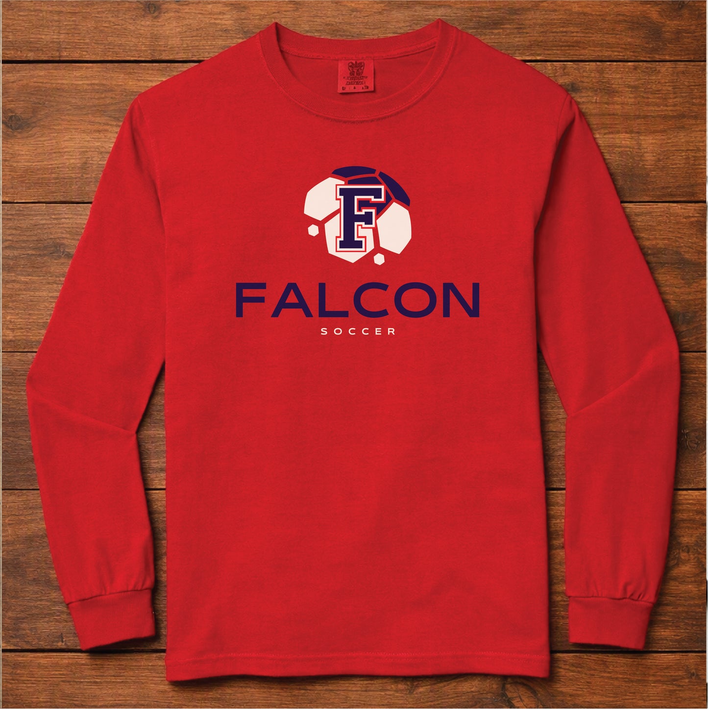 Comfort Colors Falcon Soccer Long Sleeve Tee