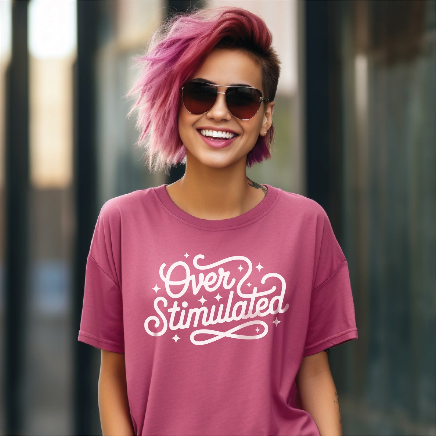 Overstimulated Comfort Colors Tee