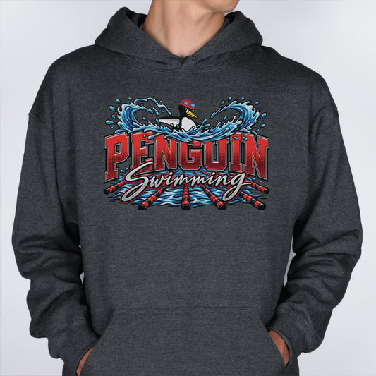Penguin Swimming 26 Hoodie - 4 Colors