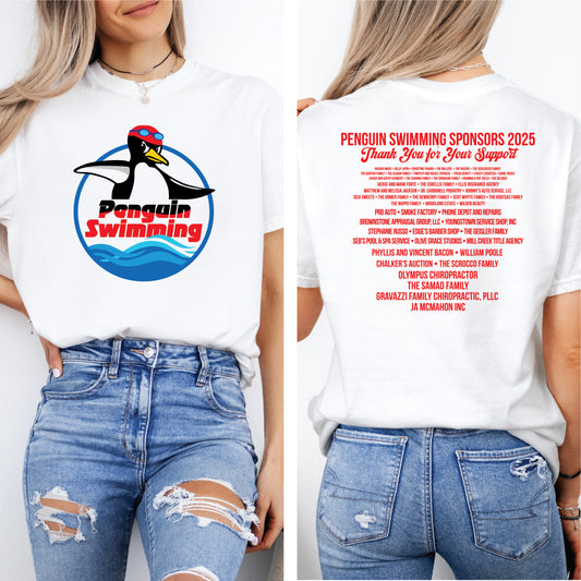 Penguin Swimming Sponsor Tee 2025