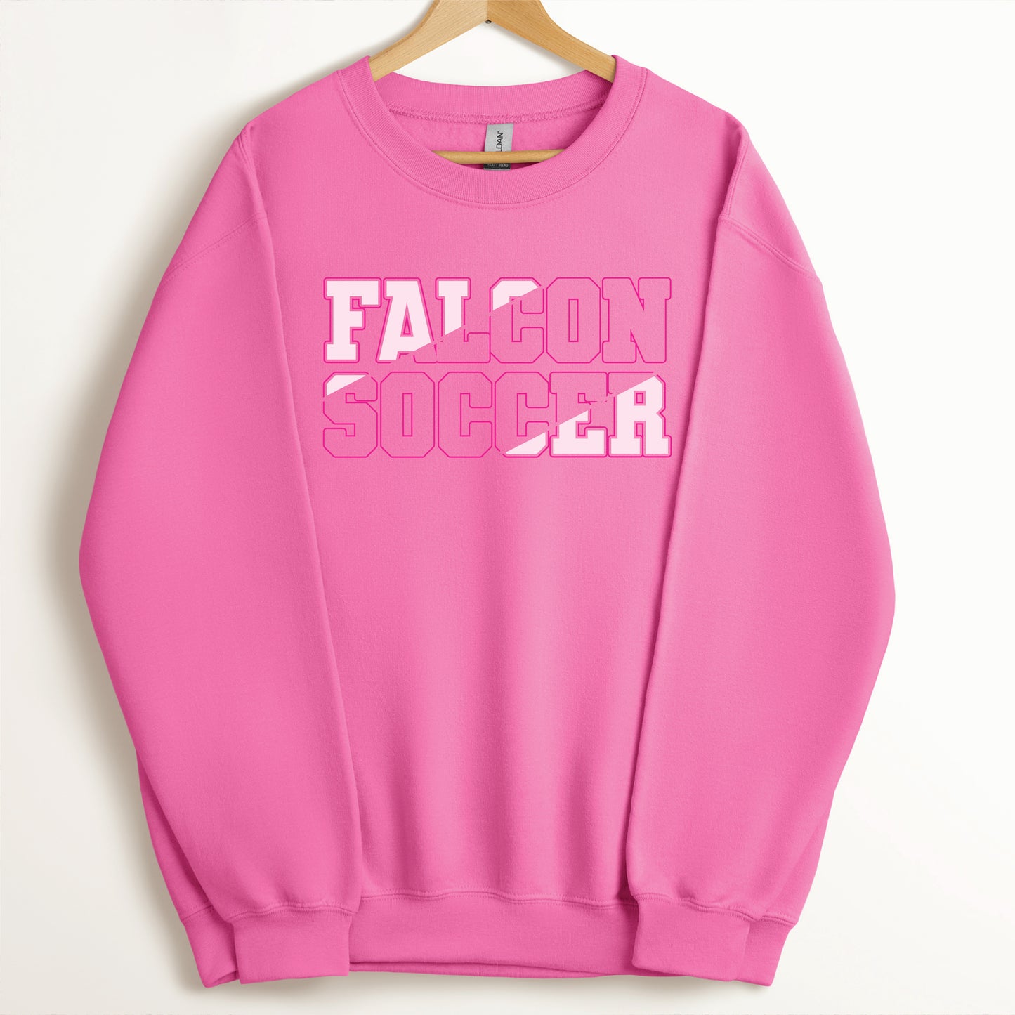 Falcon Soccer Pink Out Logo - Tee, Crew, & Hoodie Options