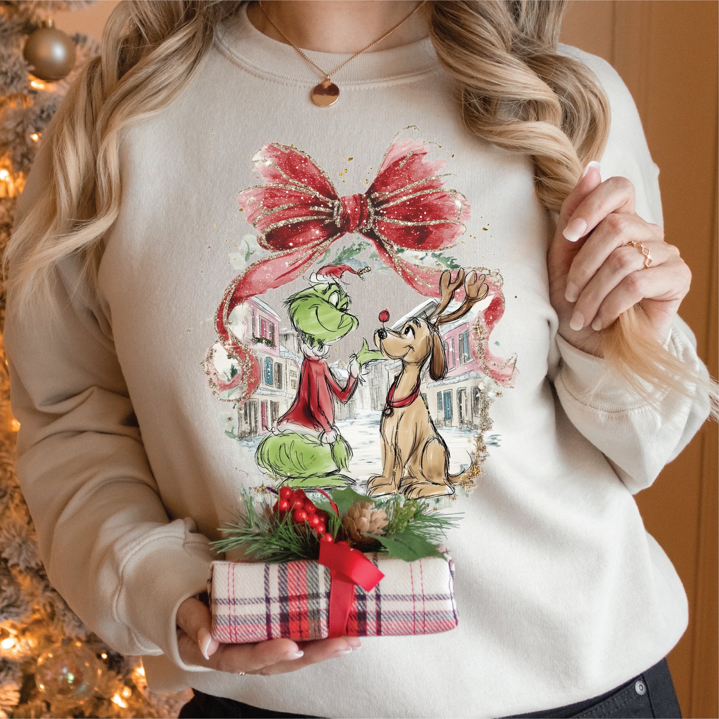 Limited Time Grinch Bow Crew *Sam's Pick*